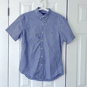 Polo Ralph Lauren Polo Shirt Men's Blue Plaid Slim Fit